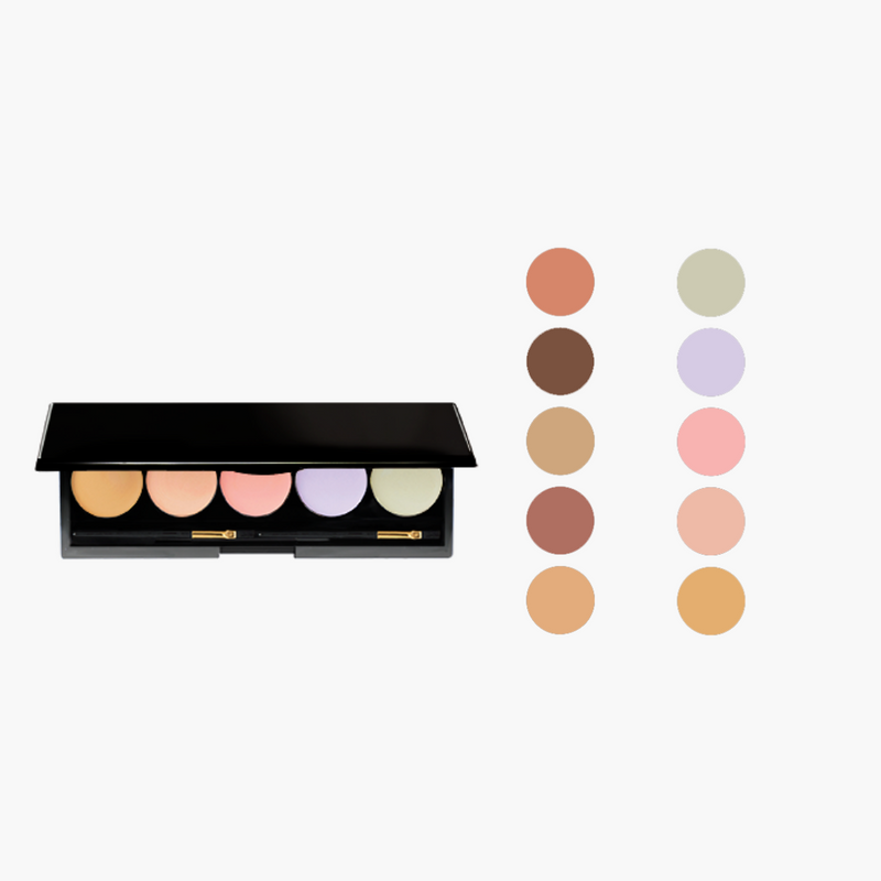 5-Well Cream Corrector Palette | Mitzify Bags.