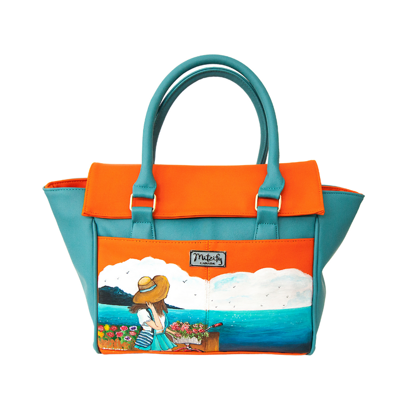 Castel Hand Painted Bag | Mitzify Bags.