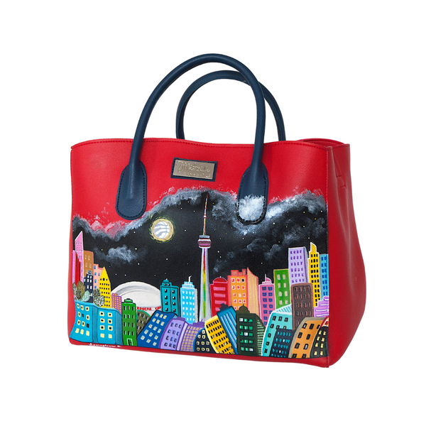 The Skyline Hand Painted Bag | Mitzify Bags.