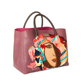 The Unveiling Face Hand Painted Bag | Mitzify Bags.